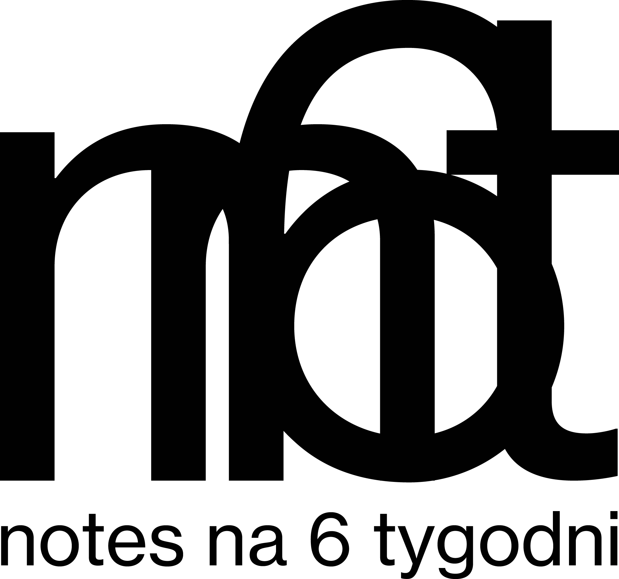 Logo NN6T. Napis: Notes na 6 tygodni
